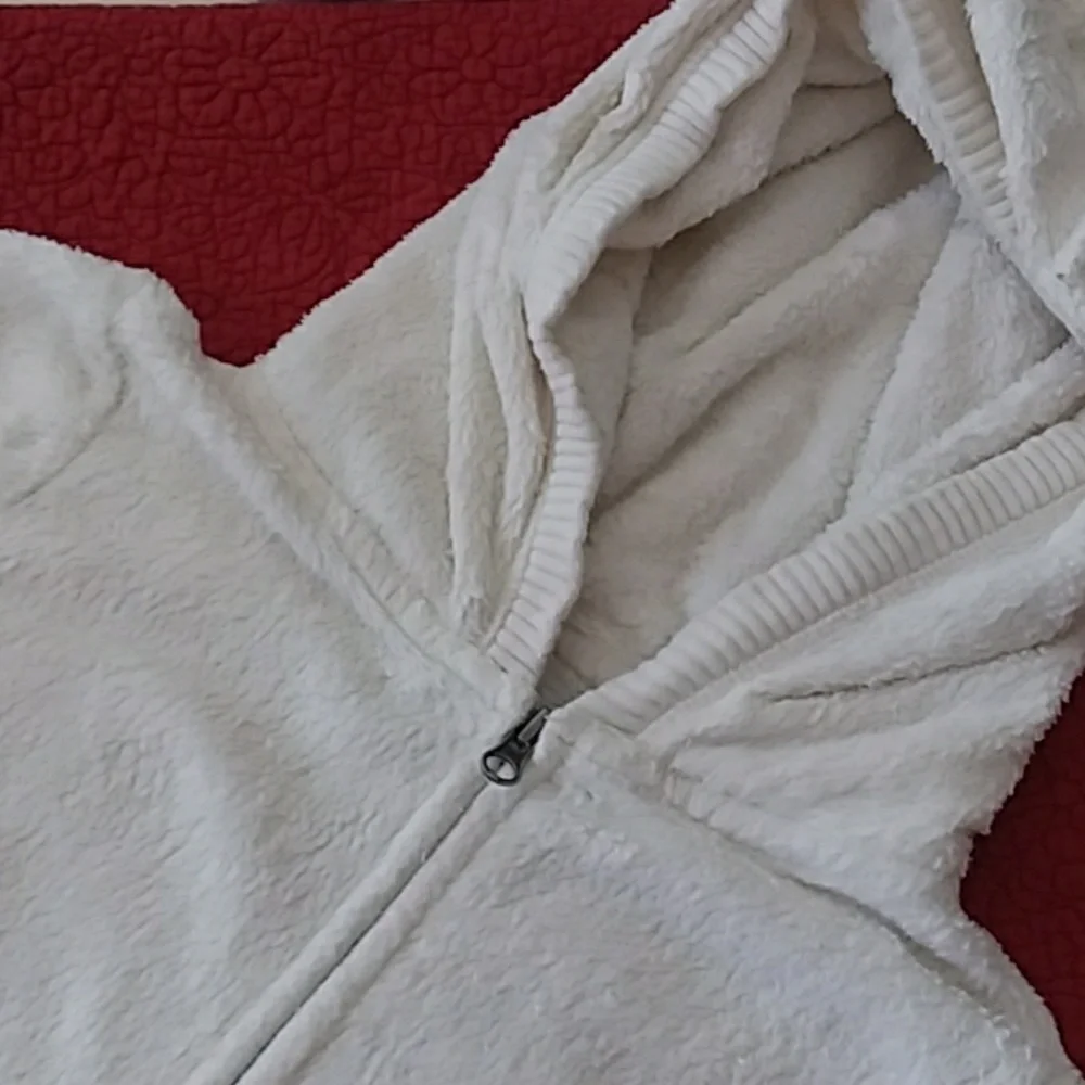 Gap Kids size XXL 14-16 cream hooded sweatshirt